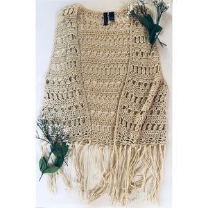 Full Tilt Crochet Fringe Vest